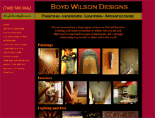 Tablet Screenshot of boydwilsondesigns.com